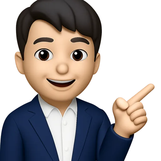 손으로 가리키는 셀링워드 대표 캐릭터
